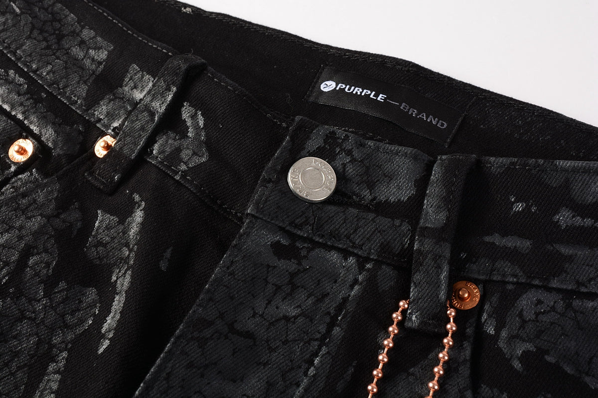Purple jeans Black on Black