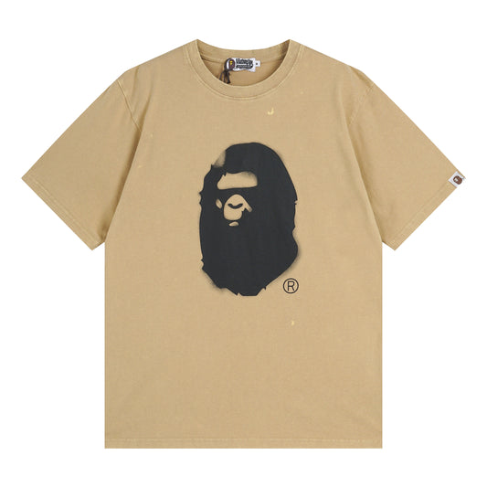 Bape Shirts Ape Sand/White