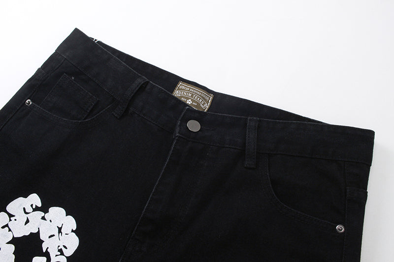 Denim Tear Pants Jeans Black