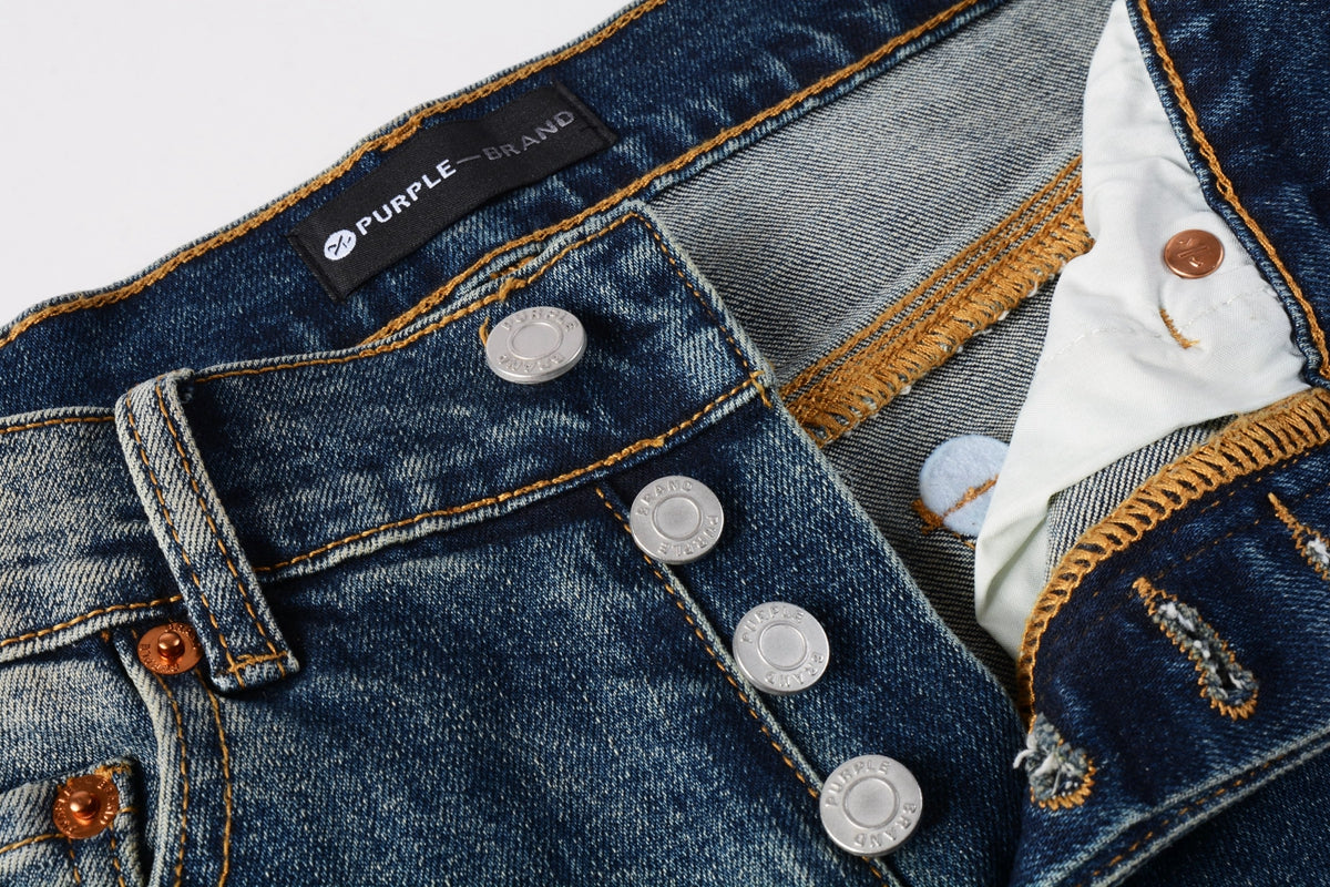 Purple jeans Dark Blue Faded