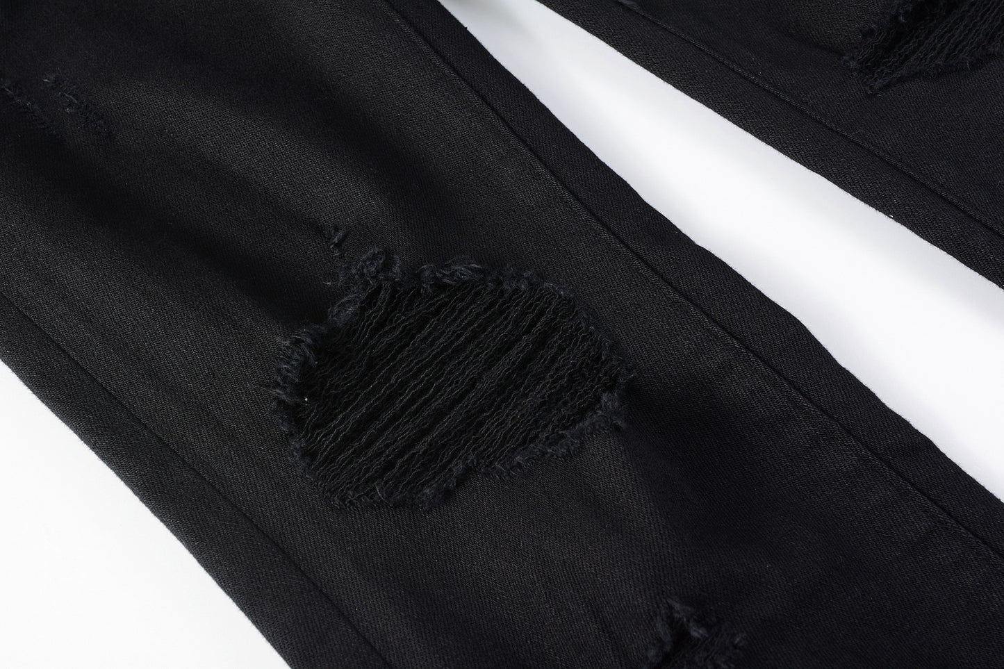 Purple jeans Black Ripped