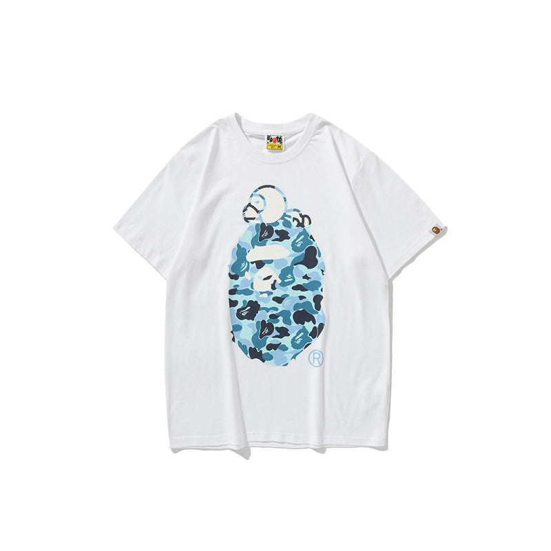 Bape Shirts Ape Blue Camo