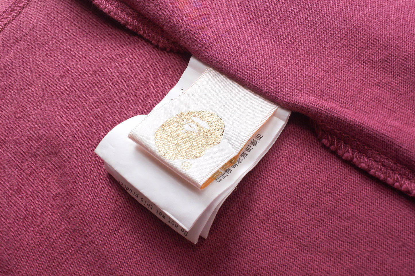 Bape Shirts Ape Pink/White