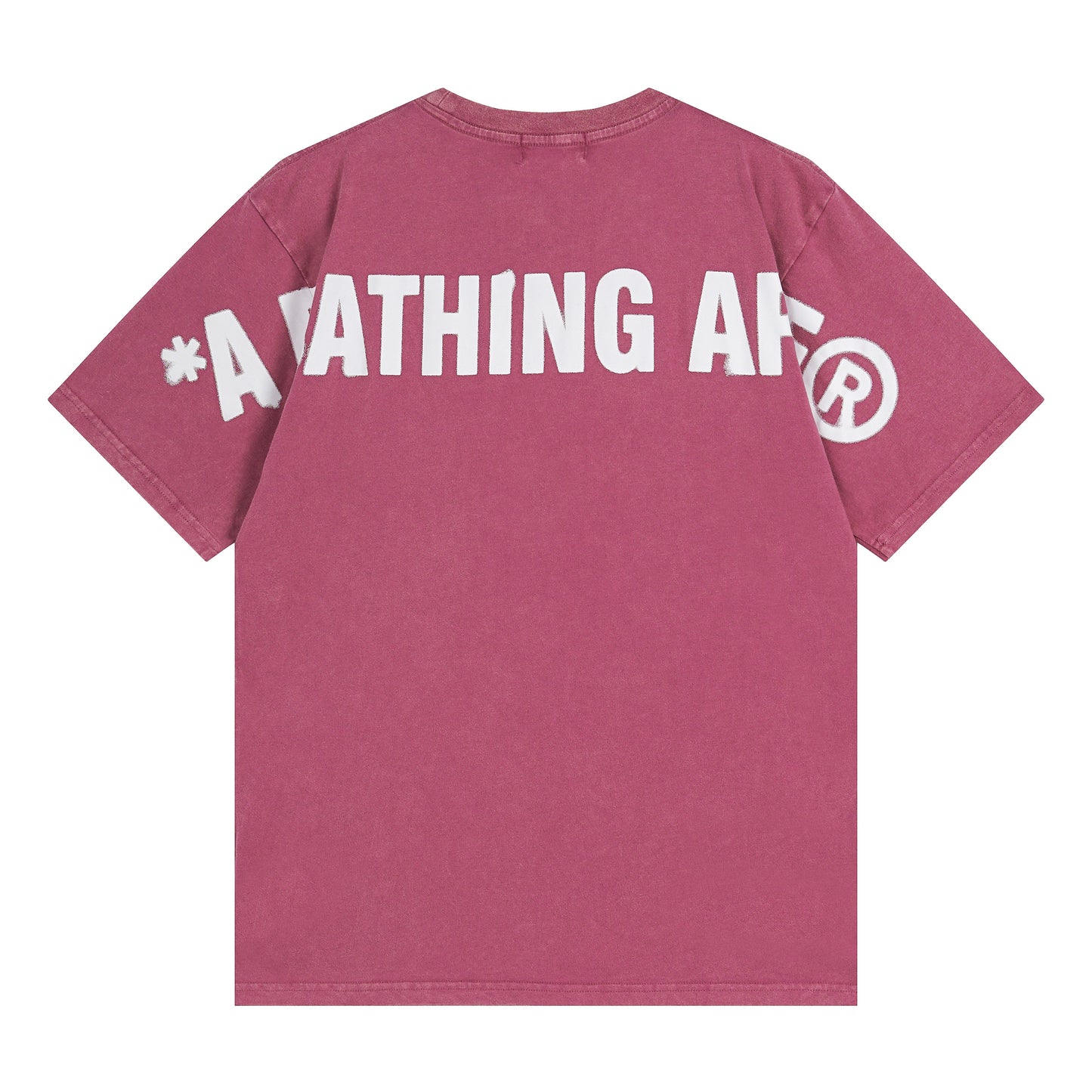 Bape Shirts Ape Pink/White