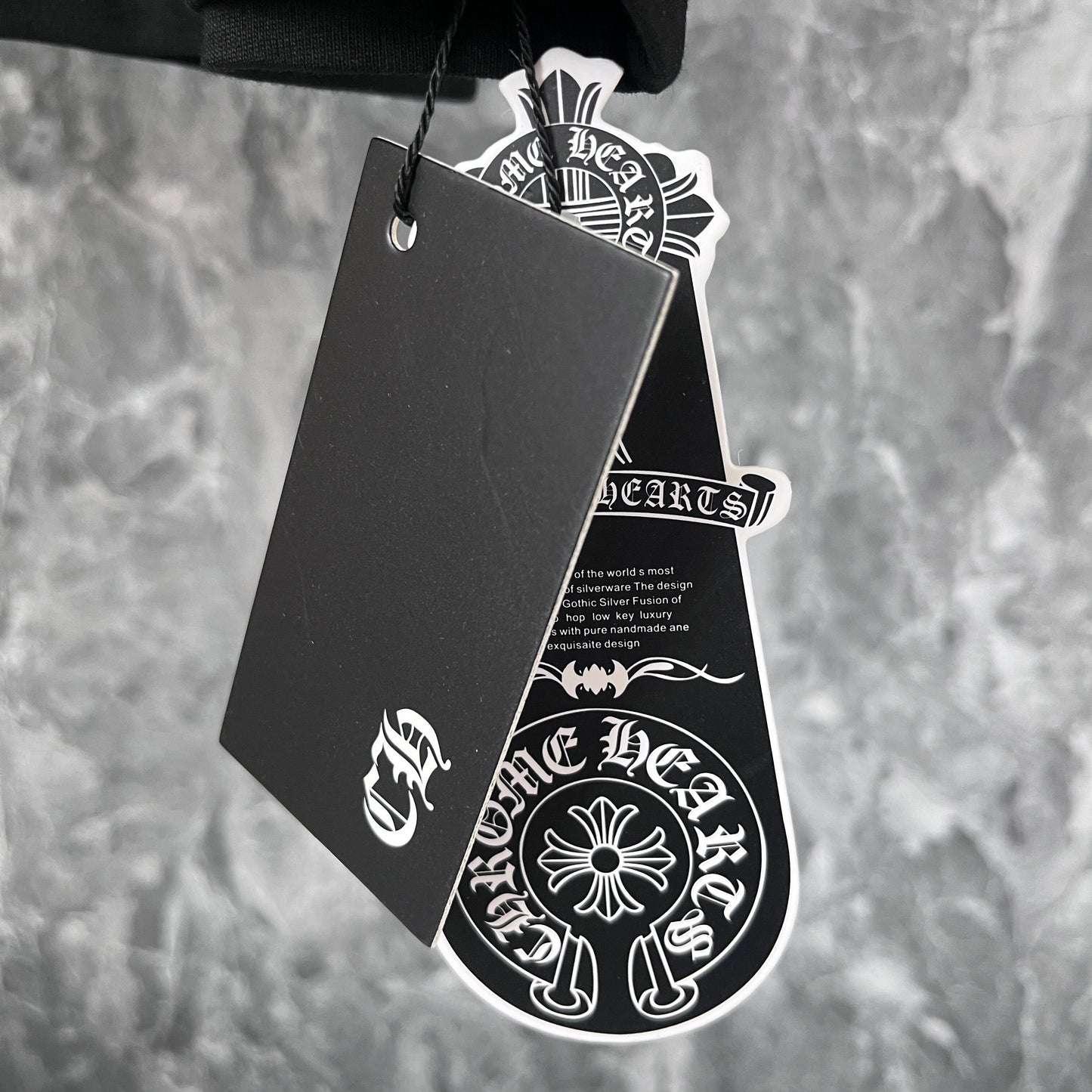 Chr*me heart shirt Rhinestone