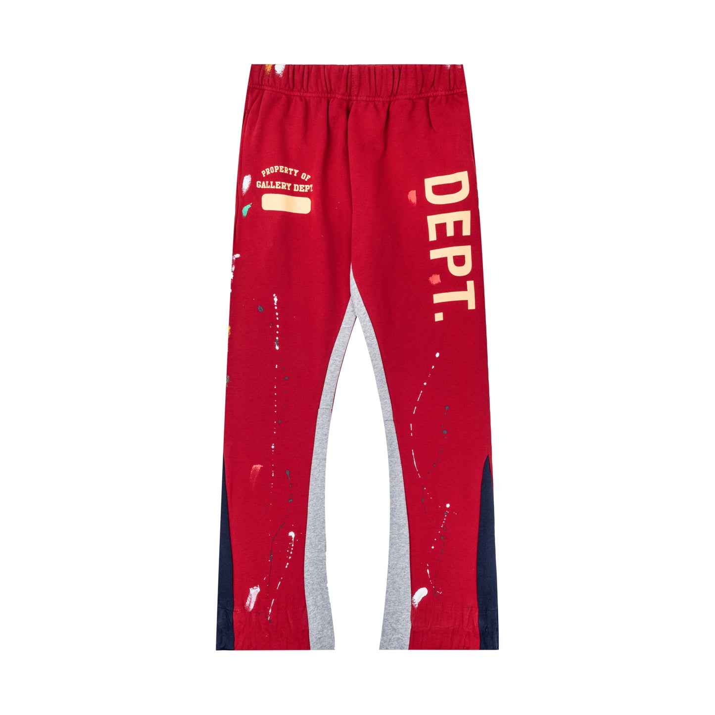 Gallery Dept Flared Pants Red/Grey/Black