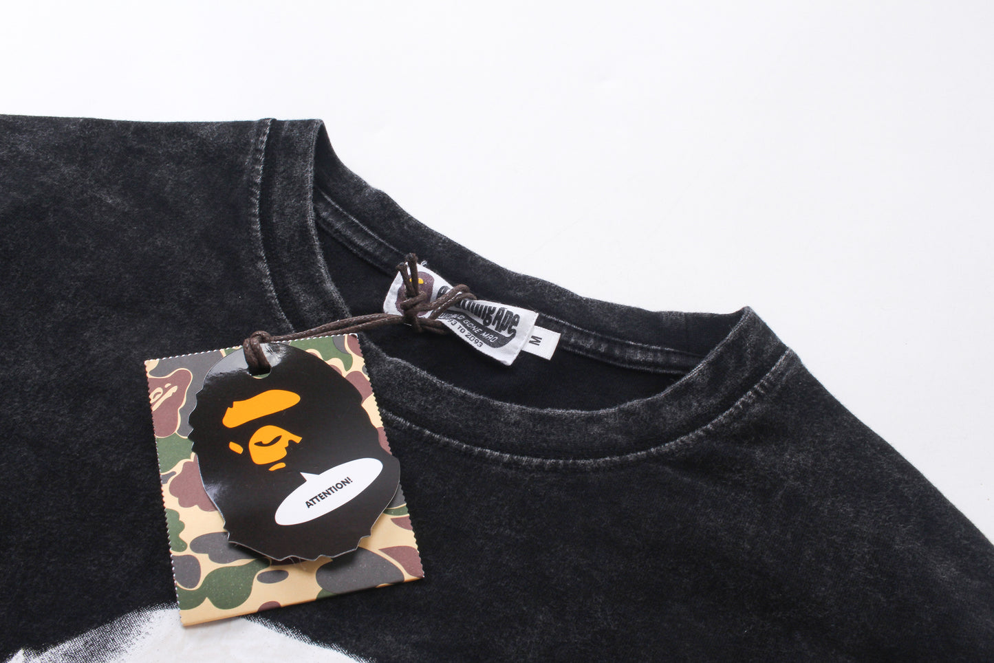 Bape Shirts Ape Black/White