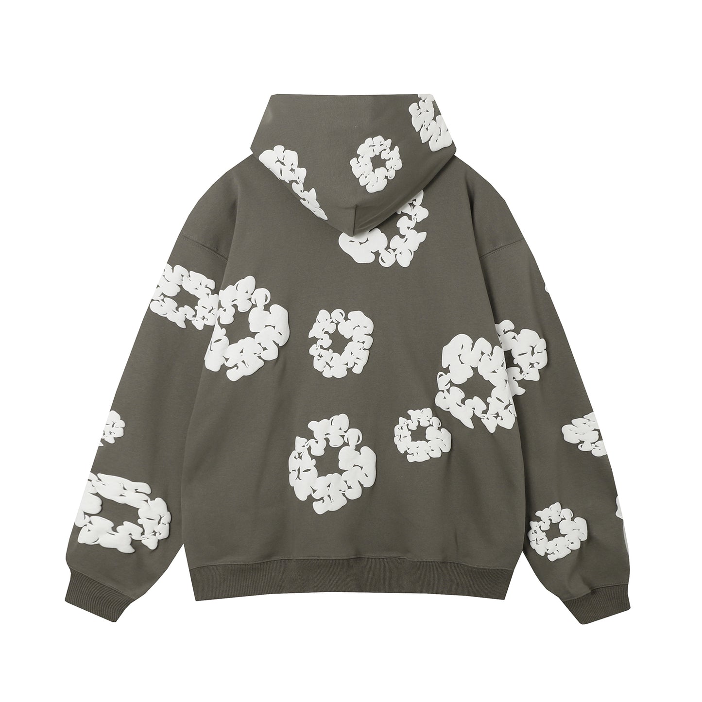 Denim Tear hoodie Grey/White