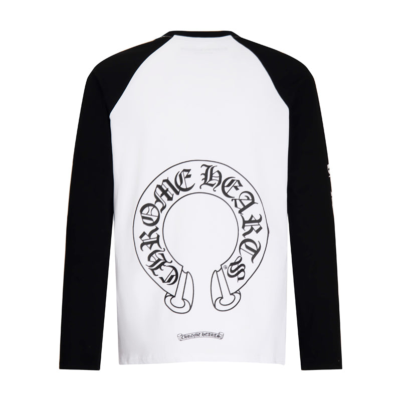 Chr*me heart long sleeve black/white