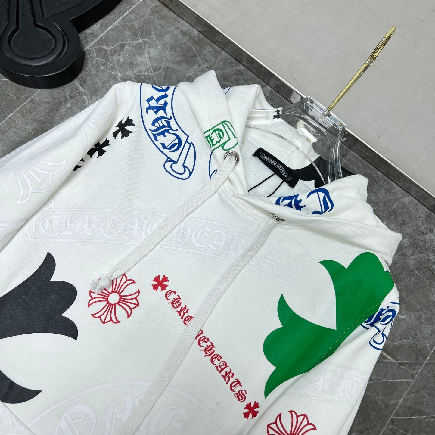 Chr*me Heart Hoodie cross