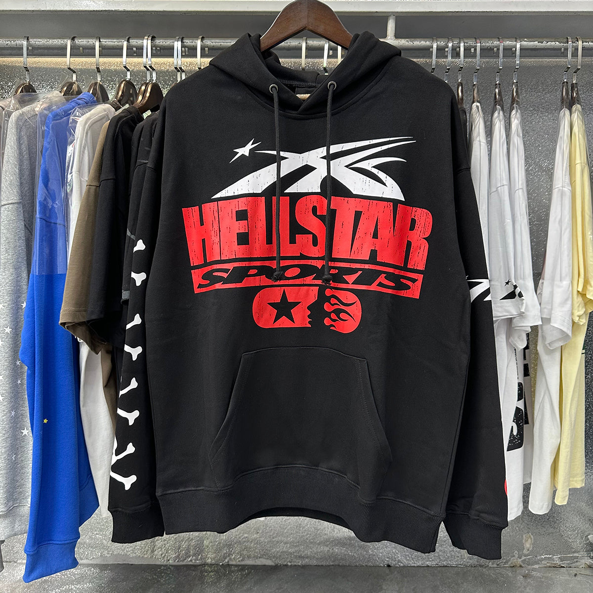 Hellstar Hoodie Black Sports