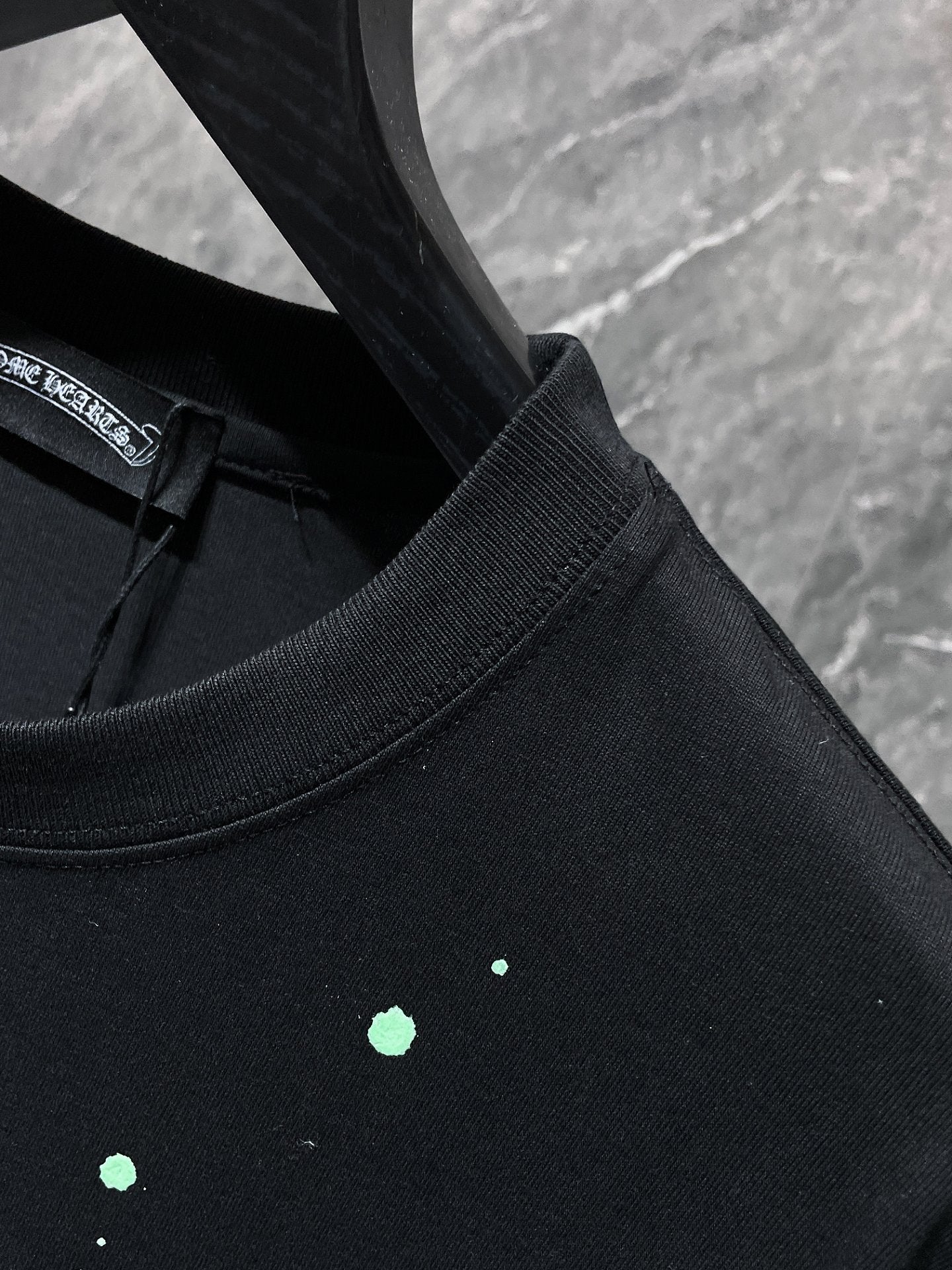 Chr*me heart shirt black and green