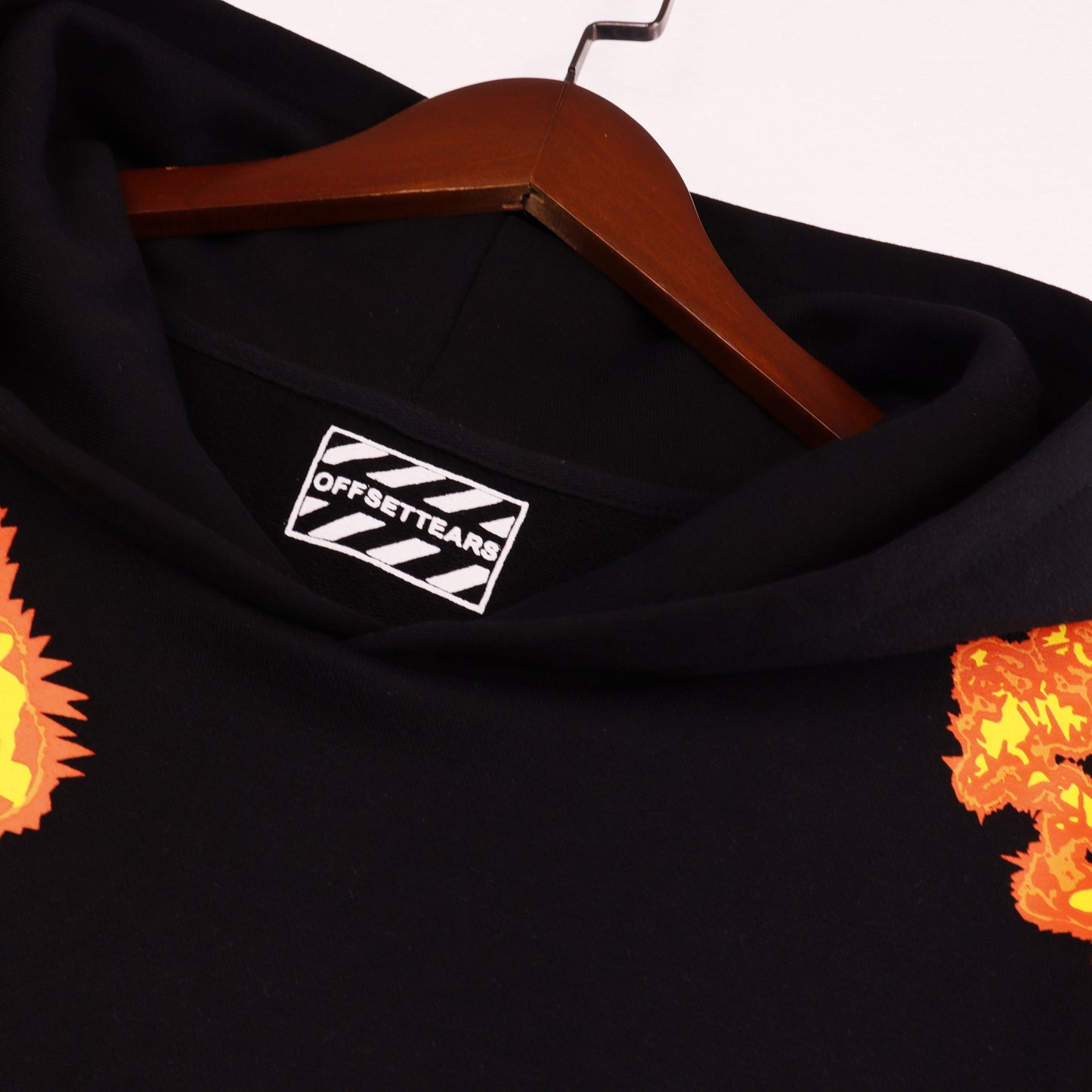 Denim Tear hoodie Orange/Black