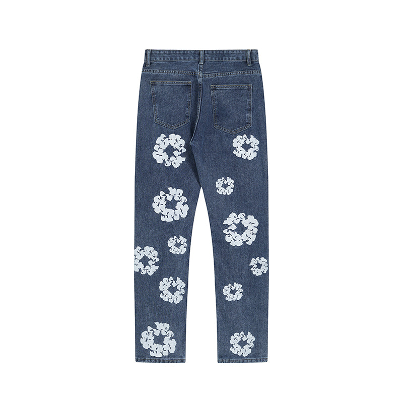 Denim Tear Pants Jeans Blue