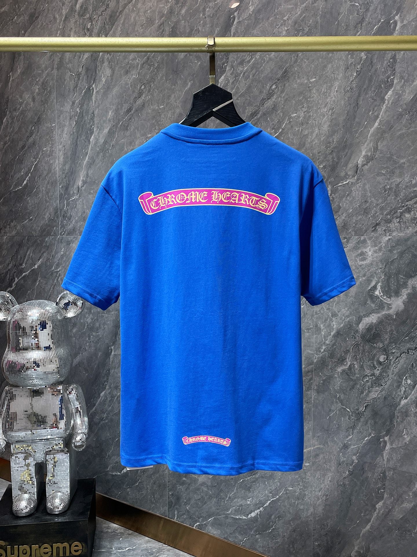 Chr*me Heart shirt Blue/Pink