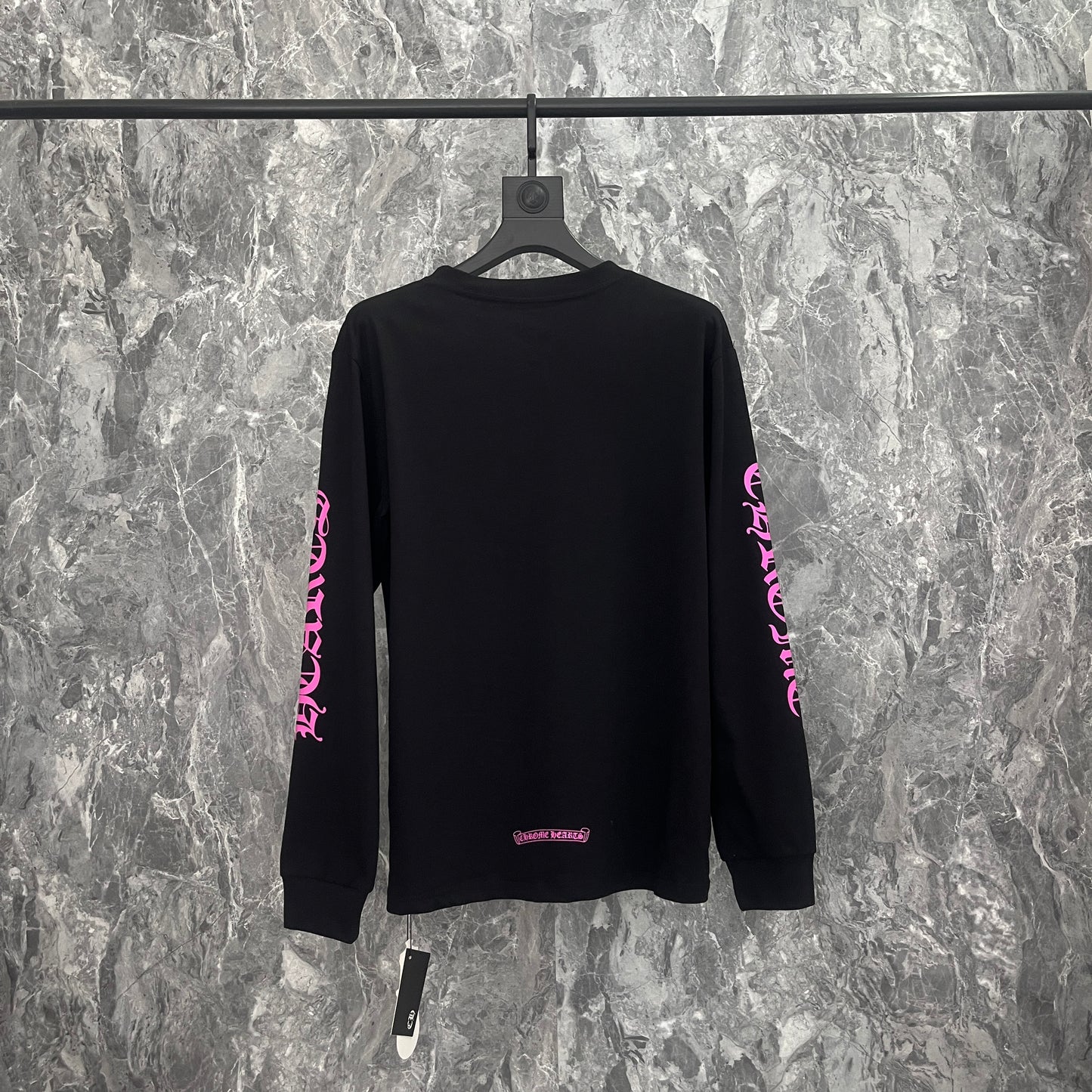 Chr*me heart long sleeve Pink/Black