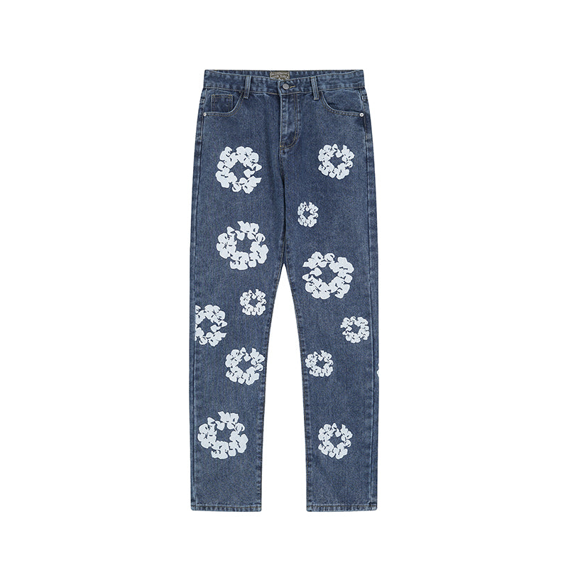 Denim Tear Pants Jeans Blue