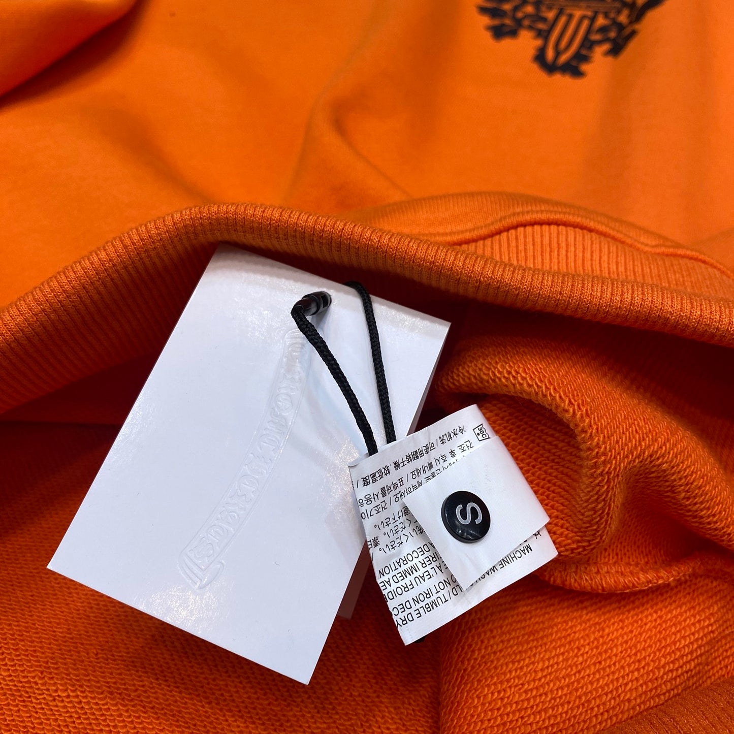 Chr*me heart long sleeve Orange/black