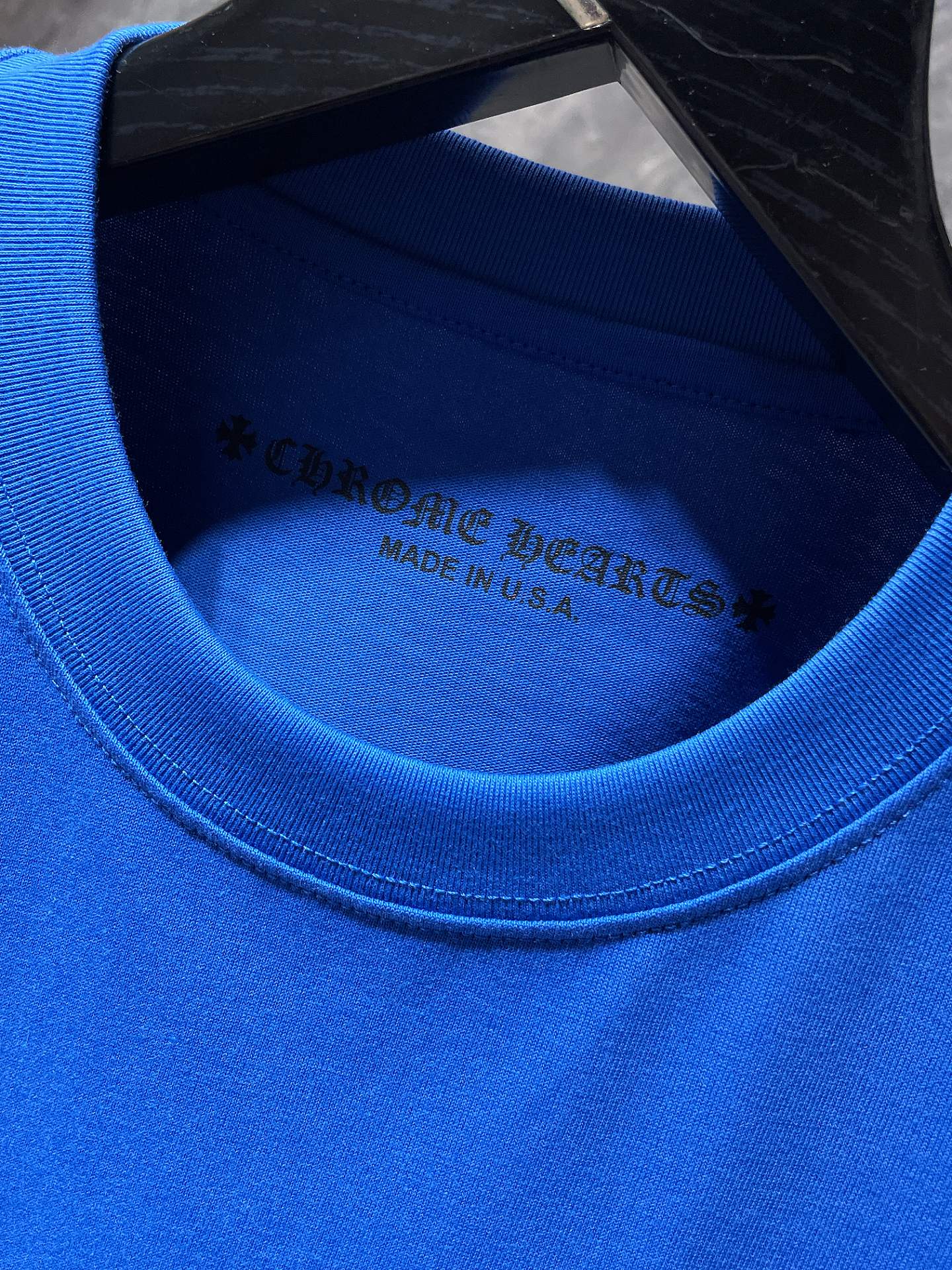 Chr*me Heart shirt Blue/Pink