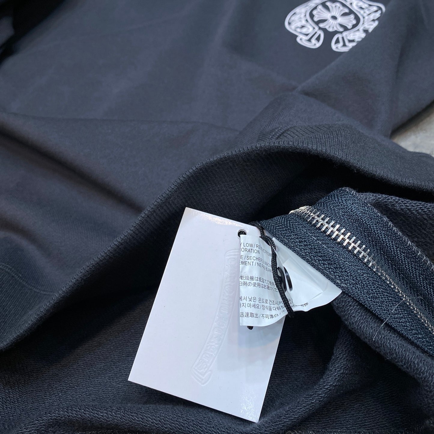 Chr*me heart long sleeve shirt grey/white