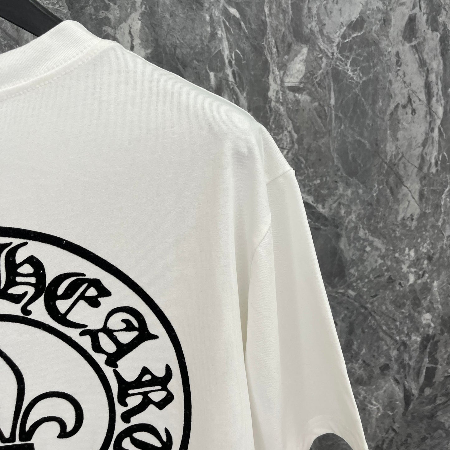 Chr*me heart shirt Rhinestone