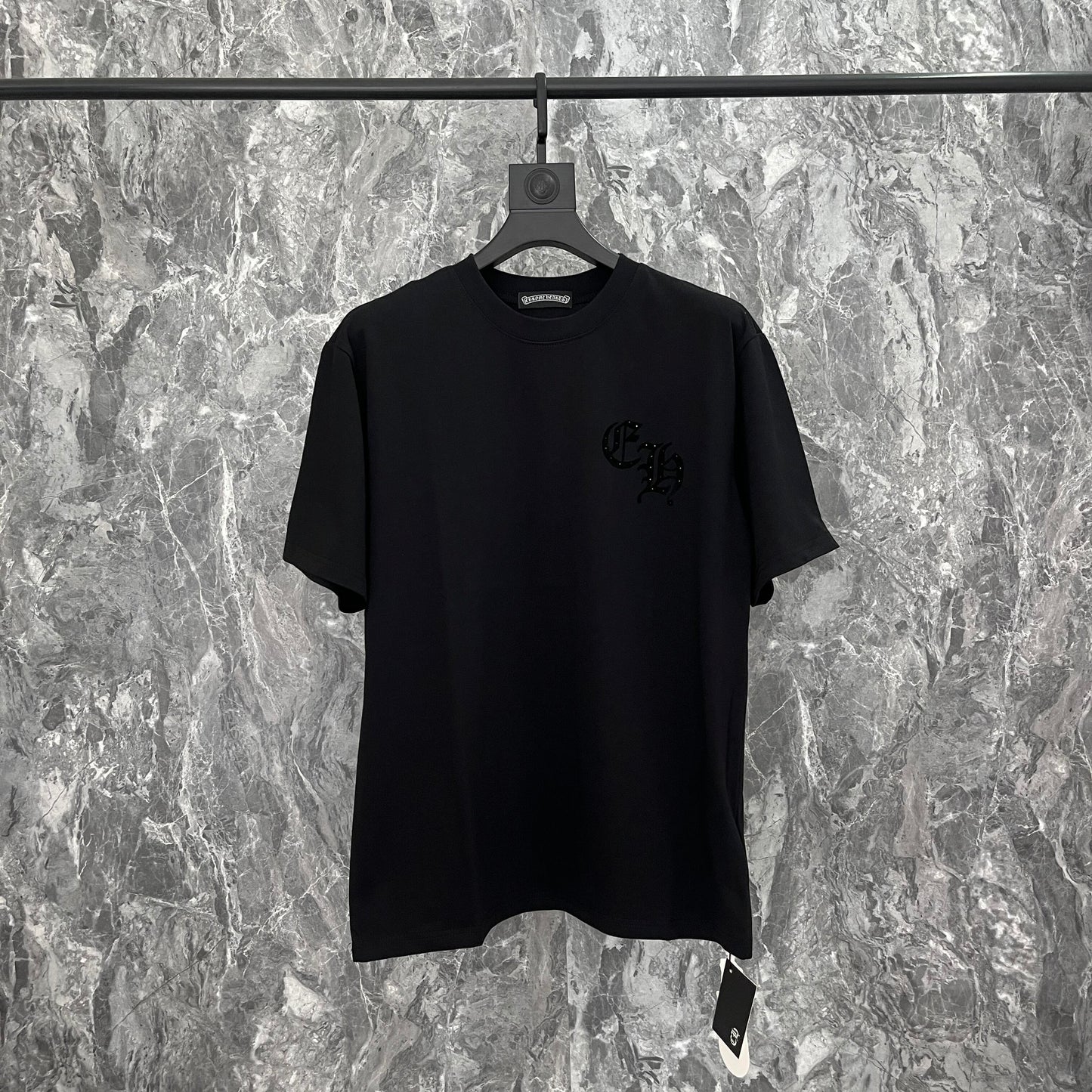 Chr*me heart shirt Rhinestone