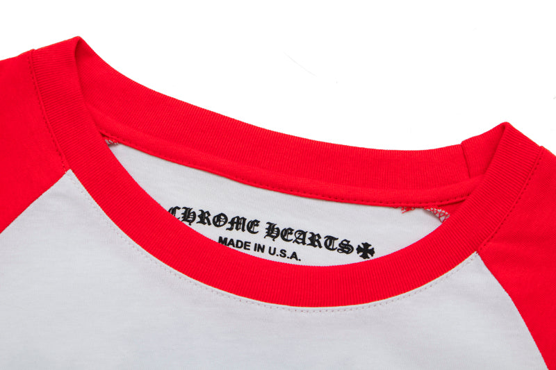 Chr*me heart long sleeve red/white